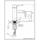 Смеситель для раковины AltroBagno Metropoli 0134 OrSp
