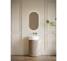 Тумба с раковиной AltroBagno Chia 450 Velet Beige Oak/Matte White