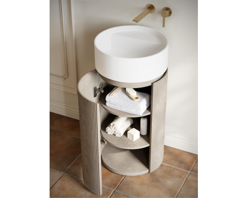 Тумба с раковиной AltroBagno Chia 450 Velet Beige Oak/Matte White