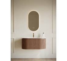 Тумба с раковиной AltroBagno Calenella 1000 Walnut/White