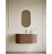 Тумба с раковиной AltroBagno Calenella 1000 Walnut/White