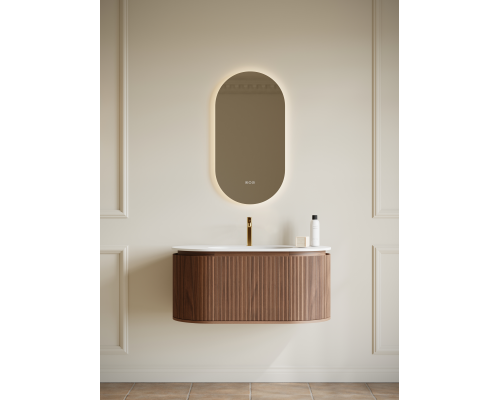 Тумба с раковиной AltroBagno Calenella 1000 Walnut/White