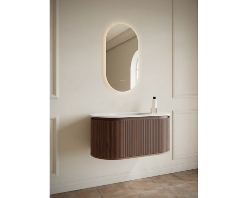 Тумба с раковиной AltroBagno Calenella 1000 Walnut/White