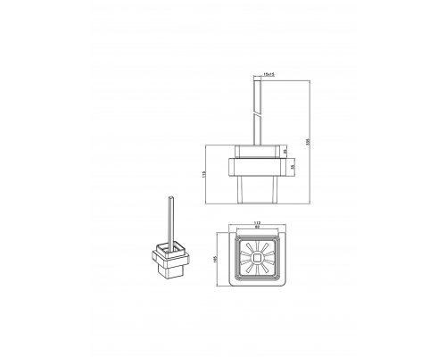 Ершик AltroBagno Aperto 081203 MB