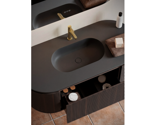 Тумба с раковиной AltroBagno Calenella 1200 Smoked Oak/Grey