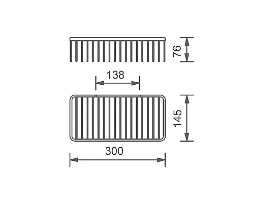 Полка AltroBagno B 082501 Cr