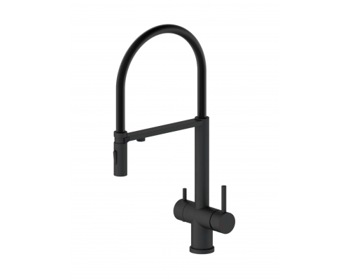 Смеситель для кухни с гибким изливом AltroBagno Flusso 050204 MB