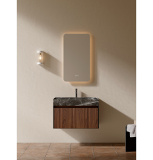 Тумба c раковиной AltroBagno Pino 800 Walnut/Italian Grey