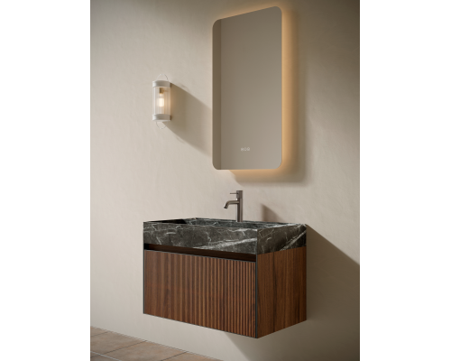 Тумба c раковиной AltroBagno Pino 800 Walnut/Italian Grey