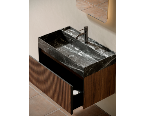 Тумба c раковиной AltroBagno Pino 800 Walnut/Italian Grey