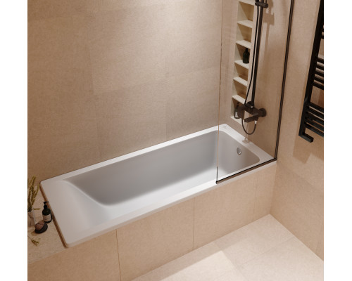 Ванна EDISS Элина 170/75 из литого мрамора, встраиваемая