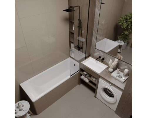 Ванна EDISS Элина 180/70 из литого мрамора, встраиваемая