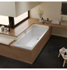 Ванна EDISS Элина 180/80 из литого мрамора, встраиваемая