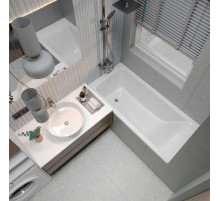 Ванна EDISS Элина 150/70 из литого мрамора, встраиваемая