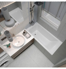 Ванна EDISS Элина 150/70 из литого мрамора, встраиваемая