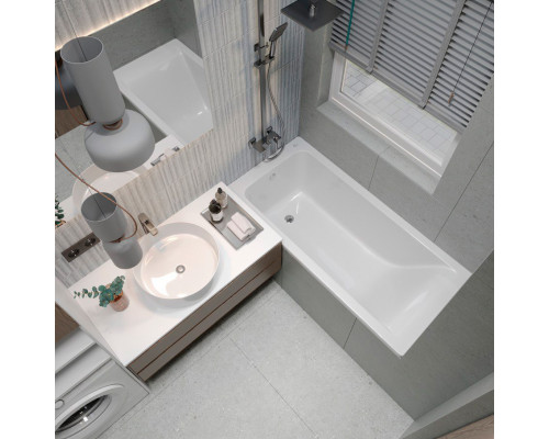 Ванна EDISS Элина 150/70 из литого мрамора, встраиваемая