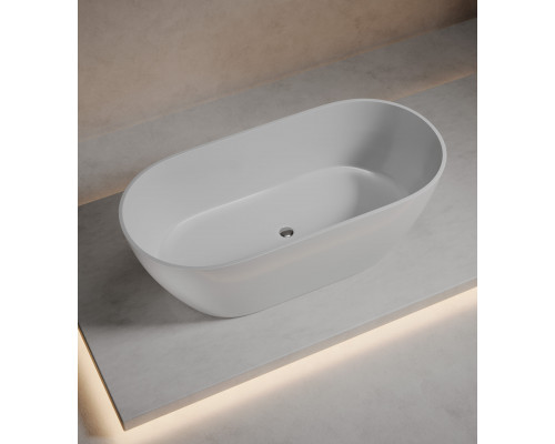 Ванна EDISS Арина 170/80/61 (Матовая) из литого мрамора, отдельностоящая