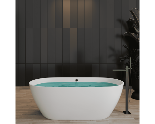 Ванна EDISS Арина 170/80/61 (Матовая) из литого мрамора, отдельностоящая