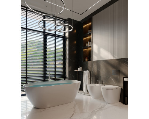 Ванна EDISS Арина 170/80/61 из литого мрамора, отдельностоящая