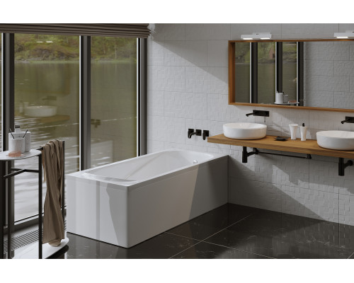 Ванна EDISS Элиза 170/75 из литого мрамора, встраиваемая