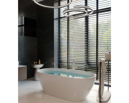 Ванна EDISS Арина 170/80/61 (Матовая) из литого мрамора, отдельностоящая