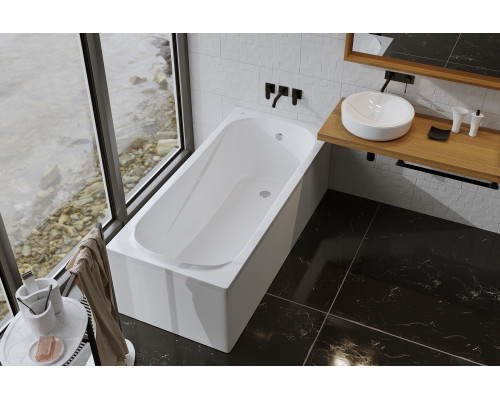 Ванна EDISS Элиза 170/75 из литого мрамора, встраиваемая