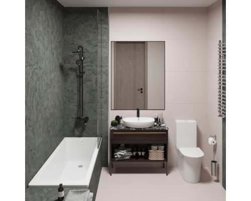 Ванна EDISS Элина 170/70 из литого мрамора, встраиваемая