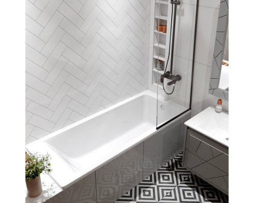 Ванна EDISS Элина 160/70 из литого мрамора, встраиваемая