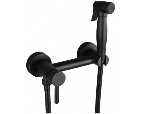 Смеситель с гигиеническим душем Grocenberg GB103N Черный матовый