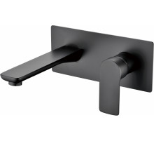 Смеситель встраиваемый для раковины Grocenberg GB599 Черный матовый