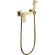 Смеситель с гигиеническим душем Grocenberg GB101N Золото