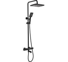 Душевая система с термостатом Grocenberg GB7005 Черный матовый