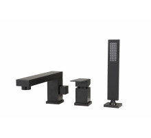 Смеситель на борт ванны Groсenberg GB6008 Черный матовый