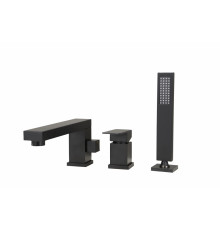 Смеситель на борт ванны Groсenberg GB6008 Черный матовый