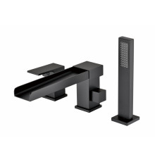 Смеситель на борт ванны Groсenberg GB6008-2 Черный матовый