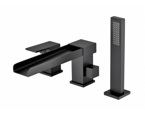 Смеситель на борт ванны Groсenberg GB6008-2 Черный матовый