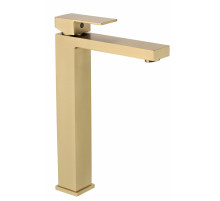 Смеситель для раковины Высокий Grocenberg GB3008MG Матовое золото