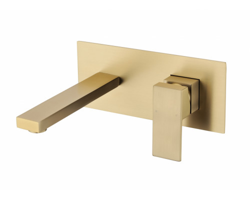 Смеситель встраиваемый для раковины Grocenberg GB588MG Матовое золото