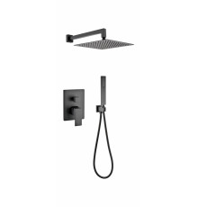 Душевая система скрытого монтажа Grocenberg GB5089BL-3 Чёрный матовый