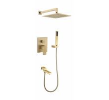 Душевая система скрытого монтажа Grocenberg GB5089MG-1 Матовое золото