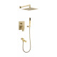 Душевая система скрытого монтажа Grocenberg GB5089MG-1 Матовое золото