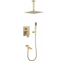 Душевая система скрытого монтажа Grocenberg GB5089MG-2 Матовое золото