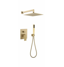 Душевая система скрытого монтажа Grocenberg GB5089MG-3 Матовое золото