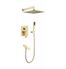 Душевая система скрытого монтажа Grocenberg GB5089GO-1 Золото