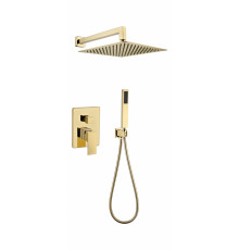 Душевая система скрытого монтажа Grocenberg GB5089GO-3 Золото