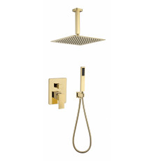 Душевая система скрытого монтажа Grocenberg GB5089GO-4 Золото