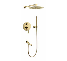 Душевая система скрытого монтажа Grocenberg GB5099GO-1 Золото