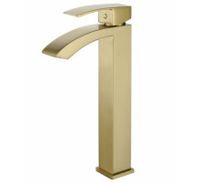 Смеситель для раковины Высокий Grocenberg GB3007MG Матовое золото