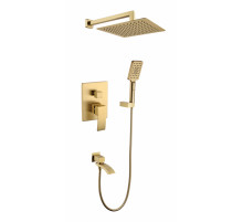 Душевая система скрытого монтажа Grocenberg GB5007MG Матовое золото