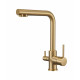 Смеситель для кухни Grocenberg GB40551MG Матовое золото